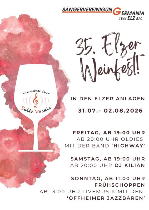 35. Weinfest der „Germania“ Elz