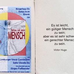 Jahreskonzert 2025 „Was ist ein Mensch?“
