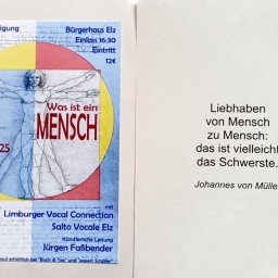 Jahreskonzert 2025 „Was ist ein Mensch?“