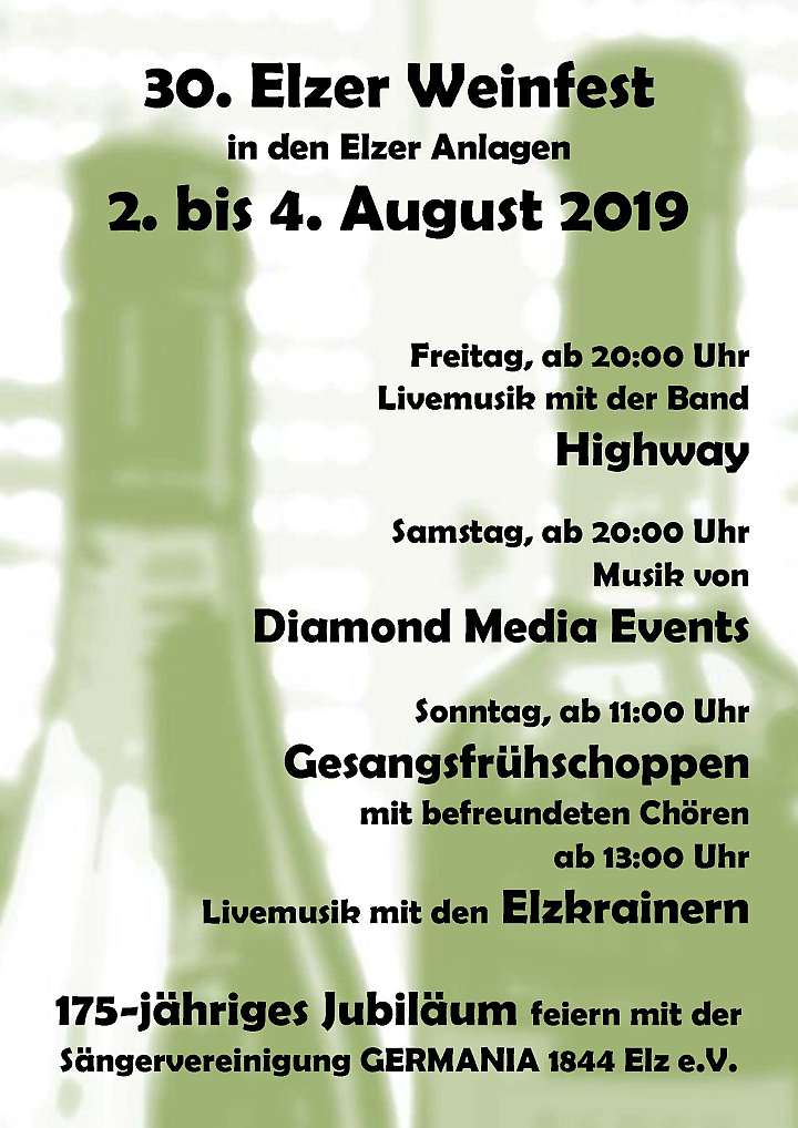 Plakat Weinfest 2019 